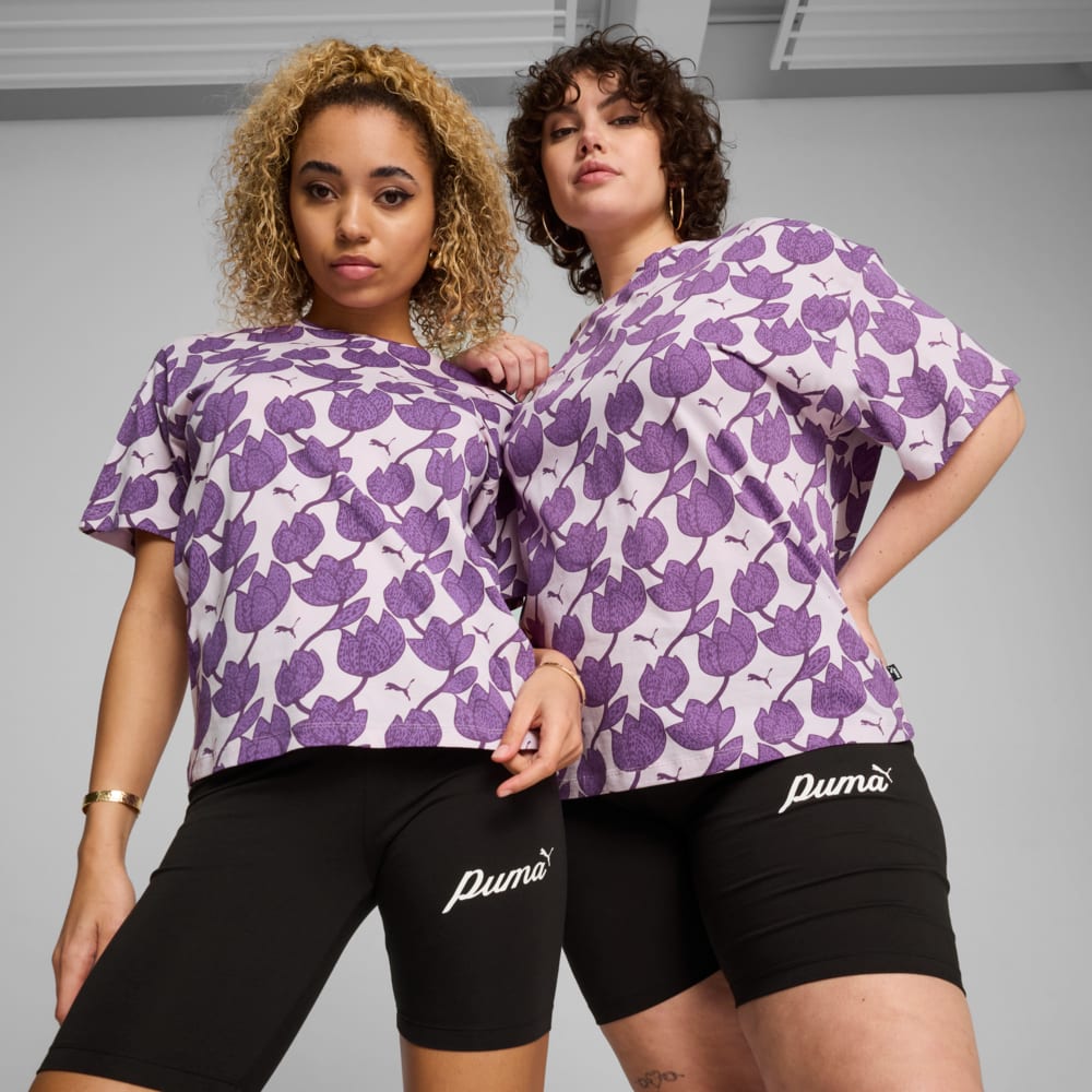 Зображення Puma Футболка ESS+ BLOSSOM Women's Tee #1: Grape Mist