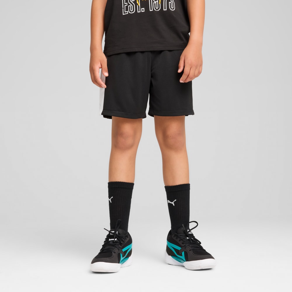 Зображення Puma Дитячі шорти Blueprint Youth Basketball Sweatpants #1: Puma Black-Puma White