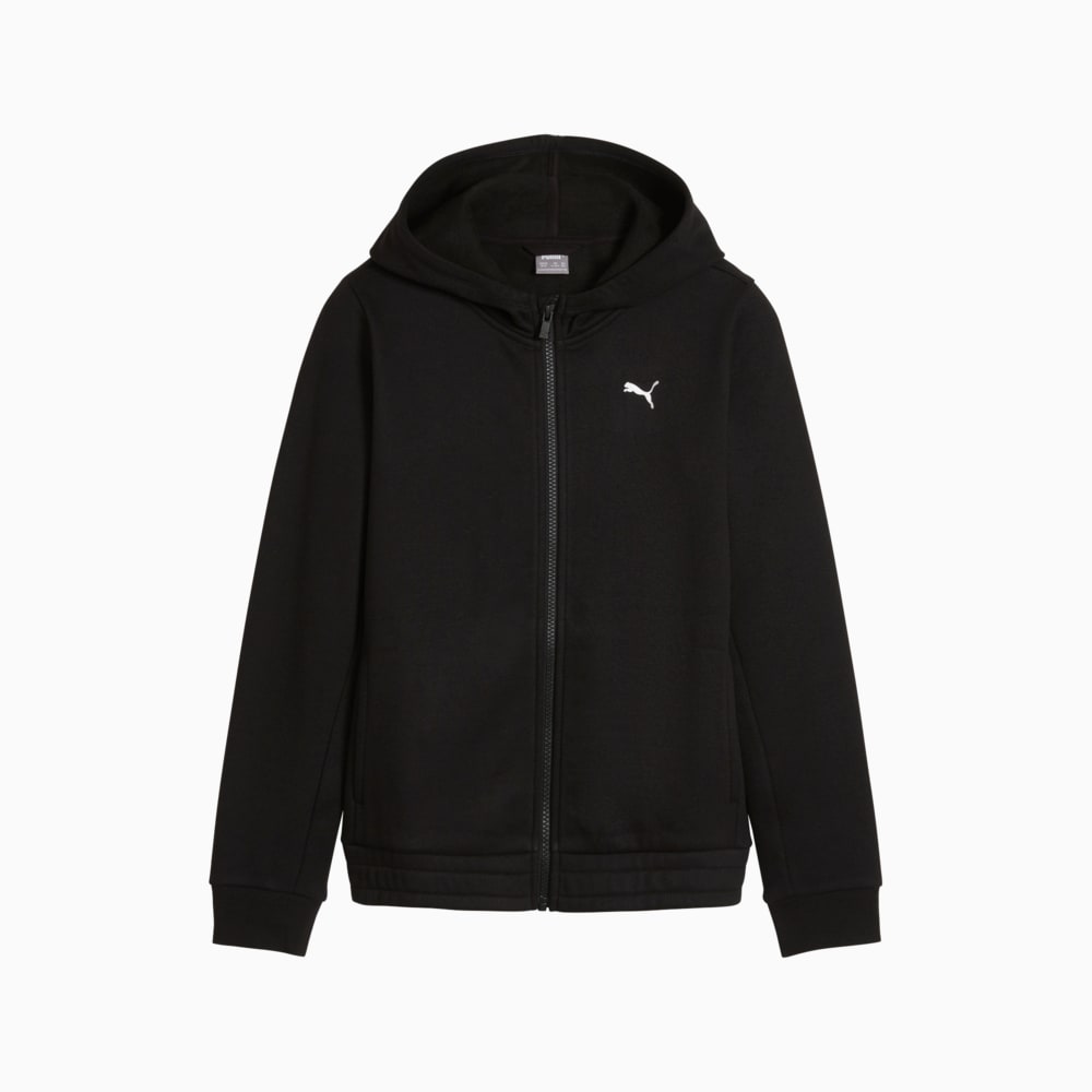 Изображение Puma Детская кофта TRAIN FAVOURITE Youth Full-Zip Hoodie #1: Puma Black