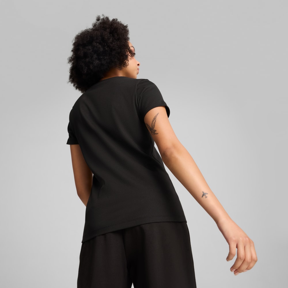 Зображення Puma Футболка ESS ELEVATED Tee Women #2: Puma Black