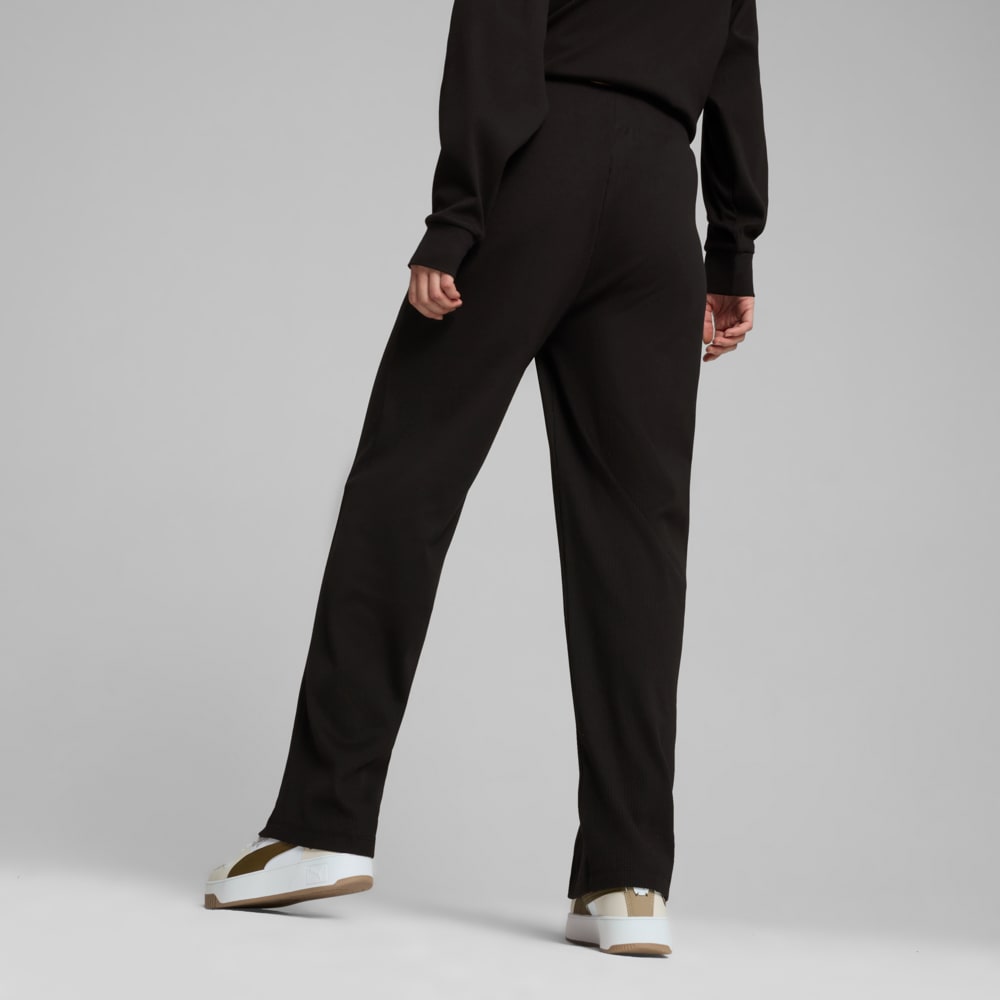 Изображение Puma Брюки ESS ELEVATED Straight Pants Women #2: Puma Black
