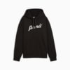 Изображение Puma Худи ESS+ Script Hoodie Women #6: PUMA Black-white rubber