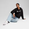 Изображение Puma Худи ESS+ Script Hoodie Women #3: PUMA Black-white rubber