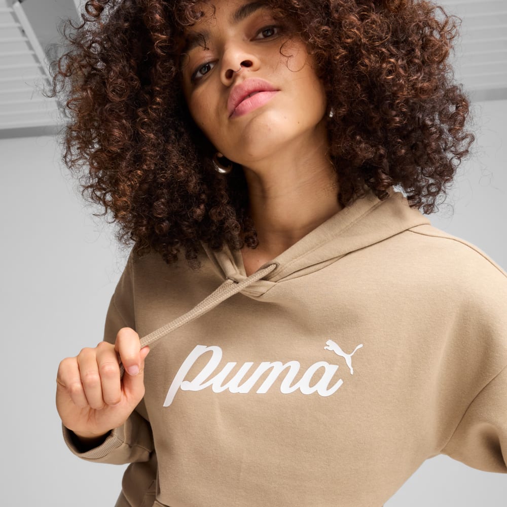 Изображение Puma Худи ESS+ Script Hoodie Women #2: Oak Branch-White Rubber