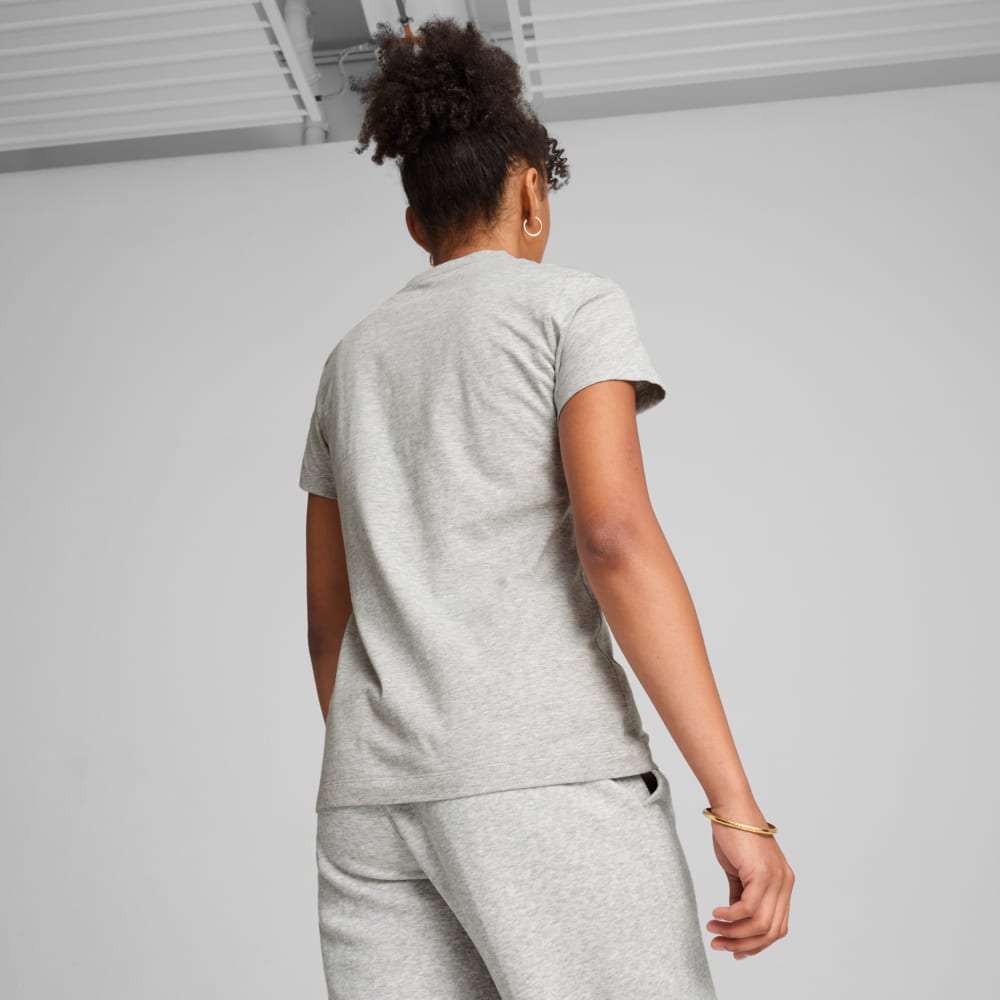 Изображение Puma Футболка PUMA SQUAD Graphic Tee Women #2: light gray heather
