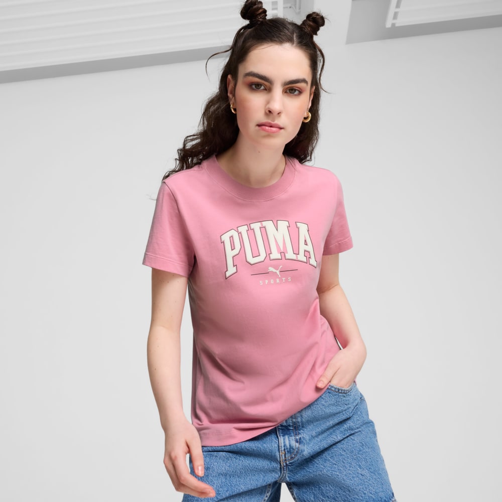 Изображение Puma Футболка PUMA SQUAD Graphic Tee Women #1: Mauved Out