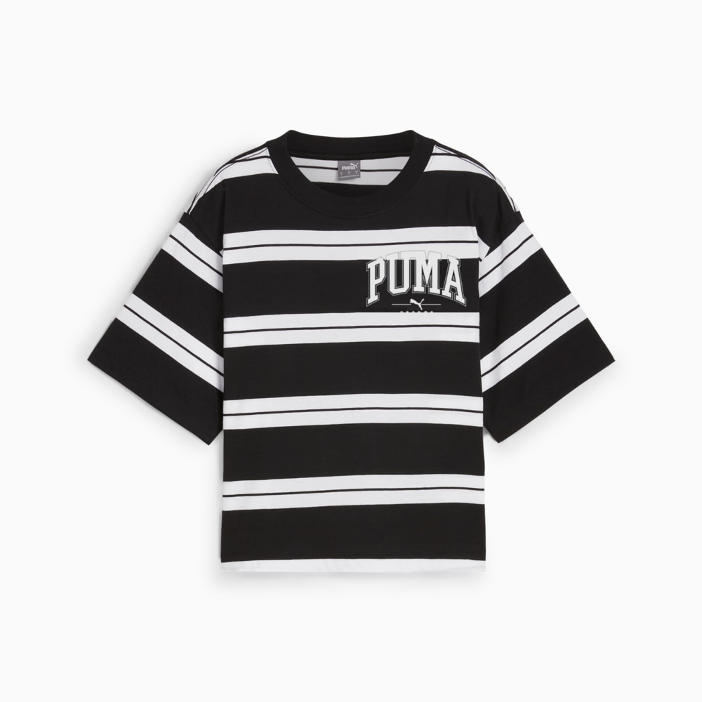 Зображення Puma Футболка PUMA SQUAD Striped Tee Women #1: Puma Black