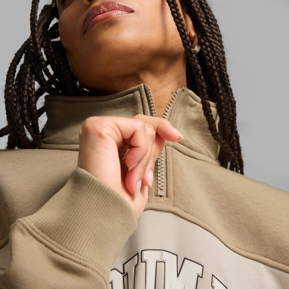 Зображення Puma Лонгслів PUMA SQUAD Quarter-Zip Hoodie Women #2: Oak Branch
