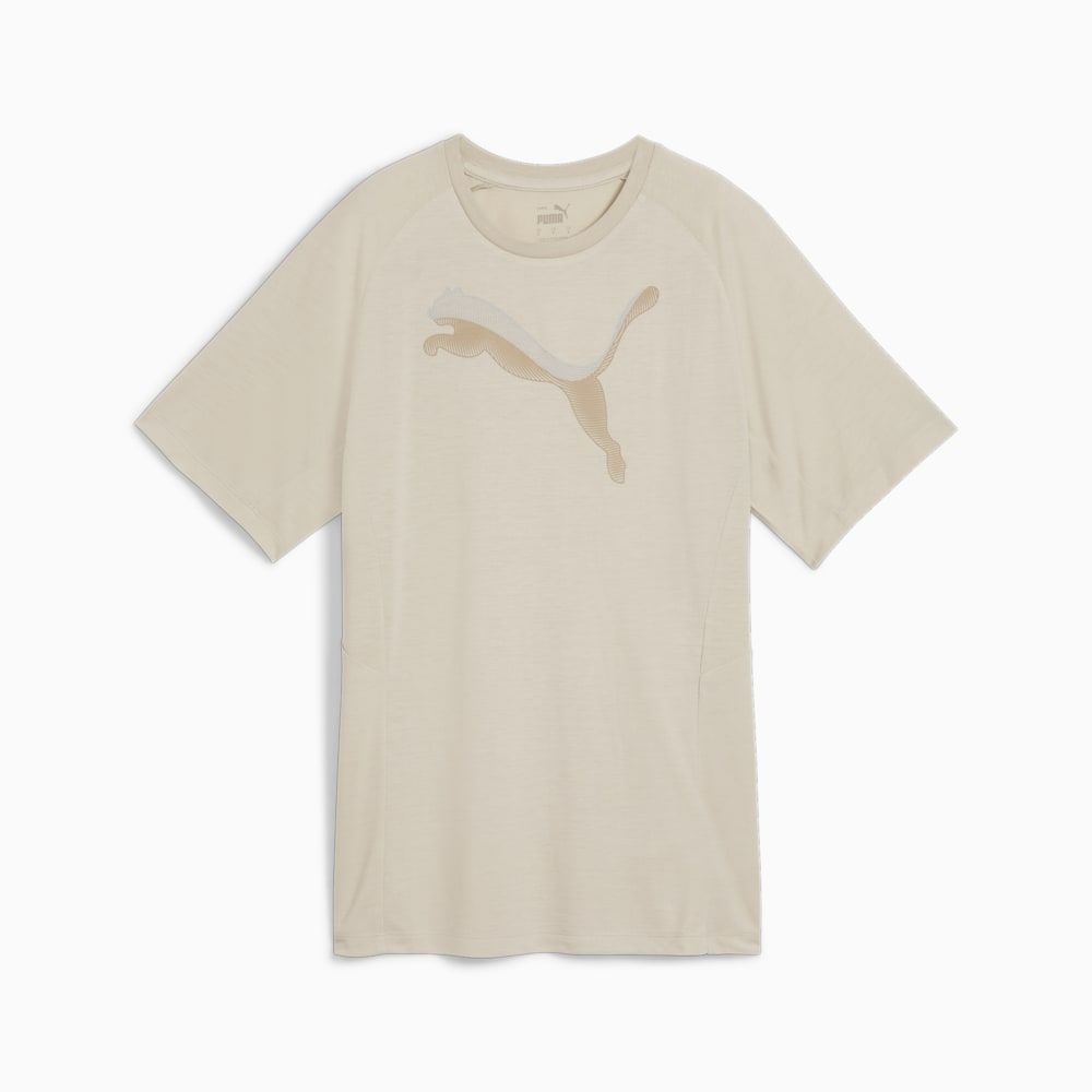 Изображение Puma Футболка EVOSTRIPE Tee Women #1: Desert Dust