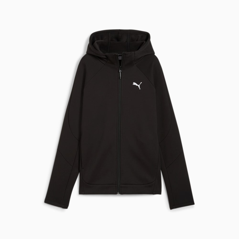 Зображення Puma Худі EVOSTRIPE Full-Zip Hoodie Women #1: Puma Black