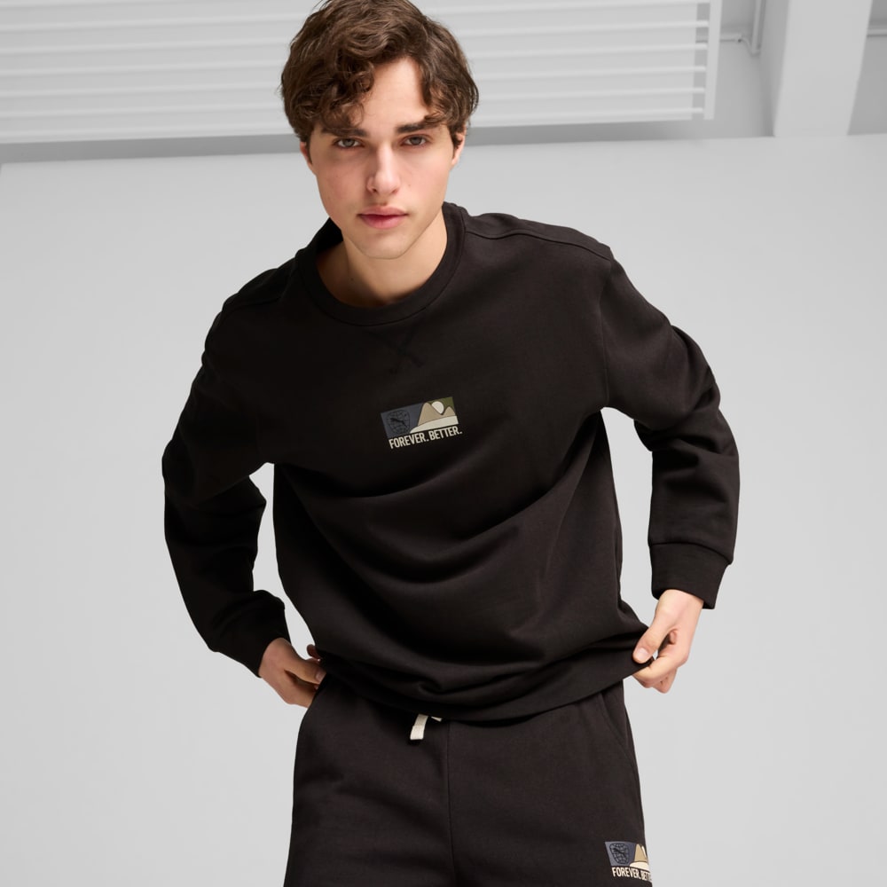 Зображення Puma Світшот BETTER SPORTSWEAR Crew Men #1: Puma Black