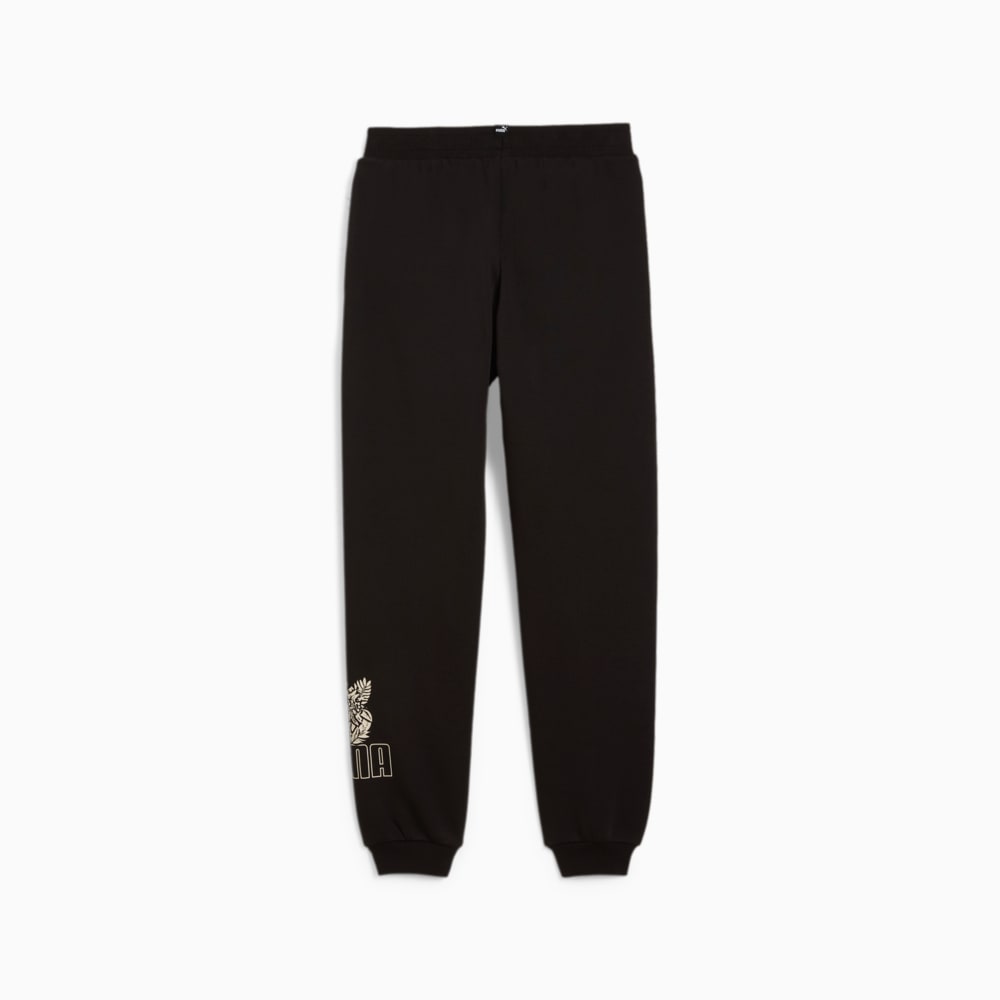 Изображение Puma Детские спортивные брюки ESS+ TROPICAT Sweatpants Youth #2: Puma Black