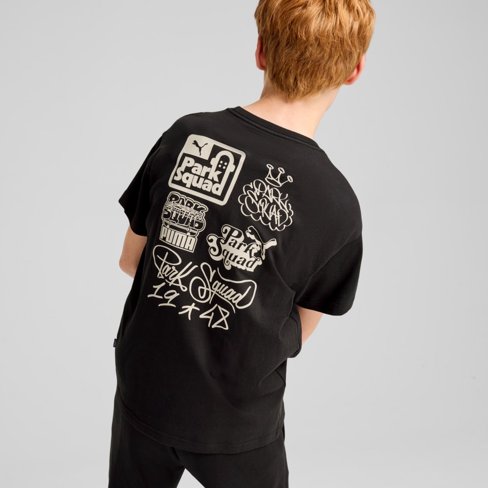 Изображение Puma Детская футболка ESS+ MID 90s Graphic Tee Youth #2: Puma Black