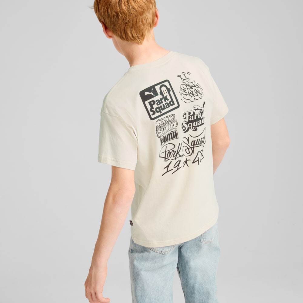 Зображення Puma Дитяча футболка ESS+ MID 90s Graphic Tee Youth #2: Alpine Snow