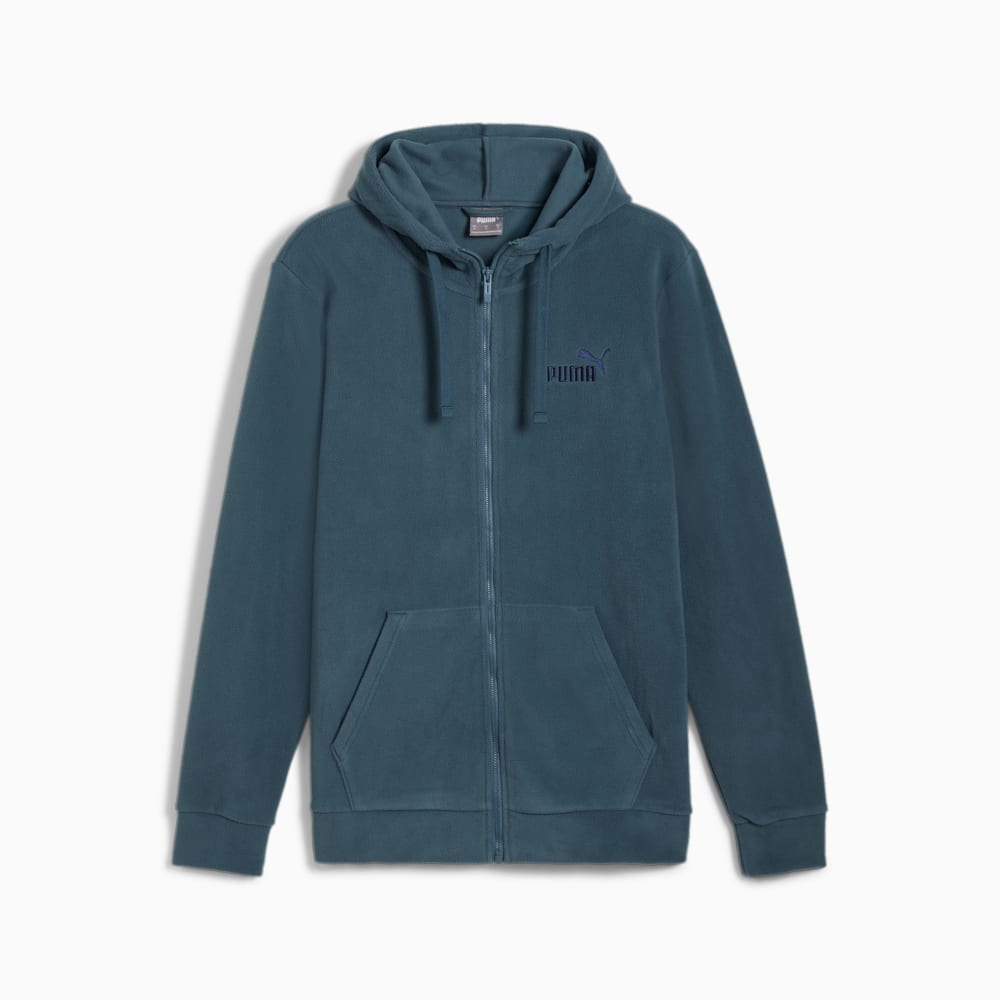 Изображение Puma Кофта ESS ELEVATED Full-Zip Hoodie Men #1: Gray Skies