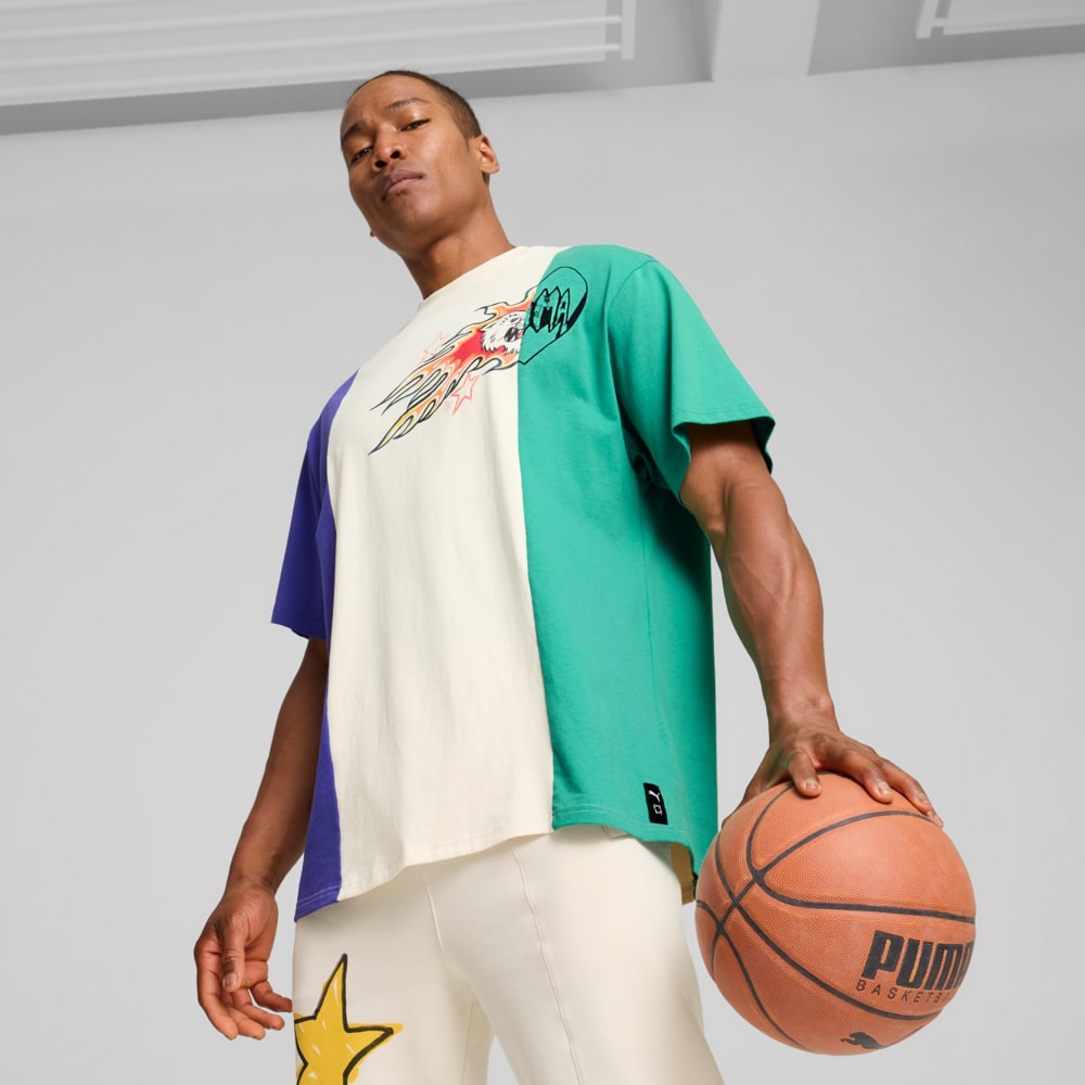 Изображение Puma Футболка Getting Crafty Basketball Tee 5 Men #1: Alpine Snow