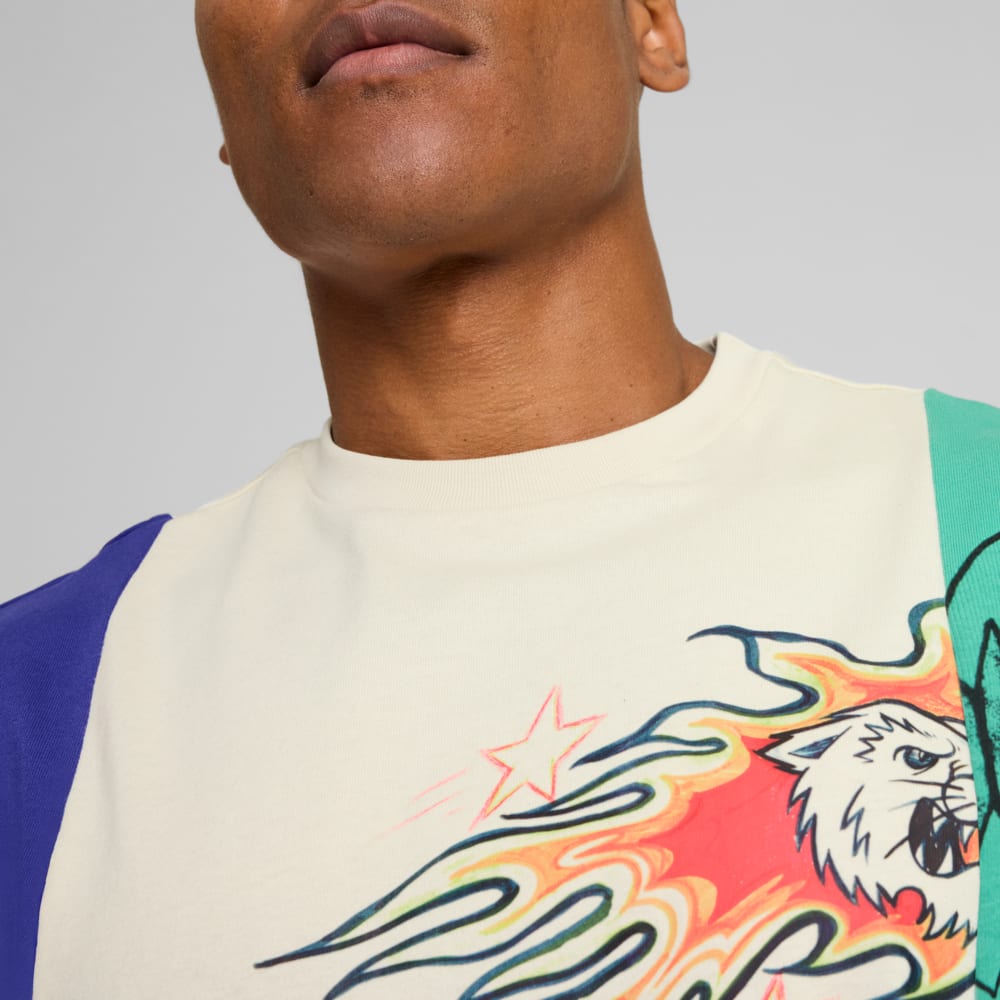 Изображение Puma Футболка Getting Crafty Basketball Tee 5 Men #2: Alpine Snow