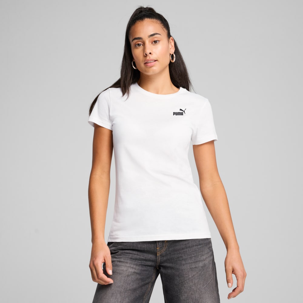 Зображення Puma Футболка ESS Small No. 1 Logo Tee Women #1: Puma White