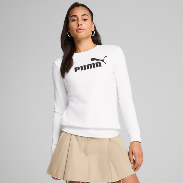 Image PUMA Camiseta Manga Longa Essentials No. 1 Logo Feminina