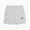 Изображение Puma Шорты Essentials Small No. 1 Logo 5'' High-Waist Shorts Women #4: light gray heather