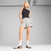 Изображение Puma Шорты Essentials Small No. 1 Logo 5'' High-Waist Shorts Women #3: light gray heather