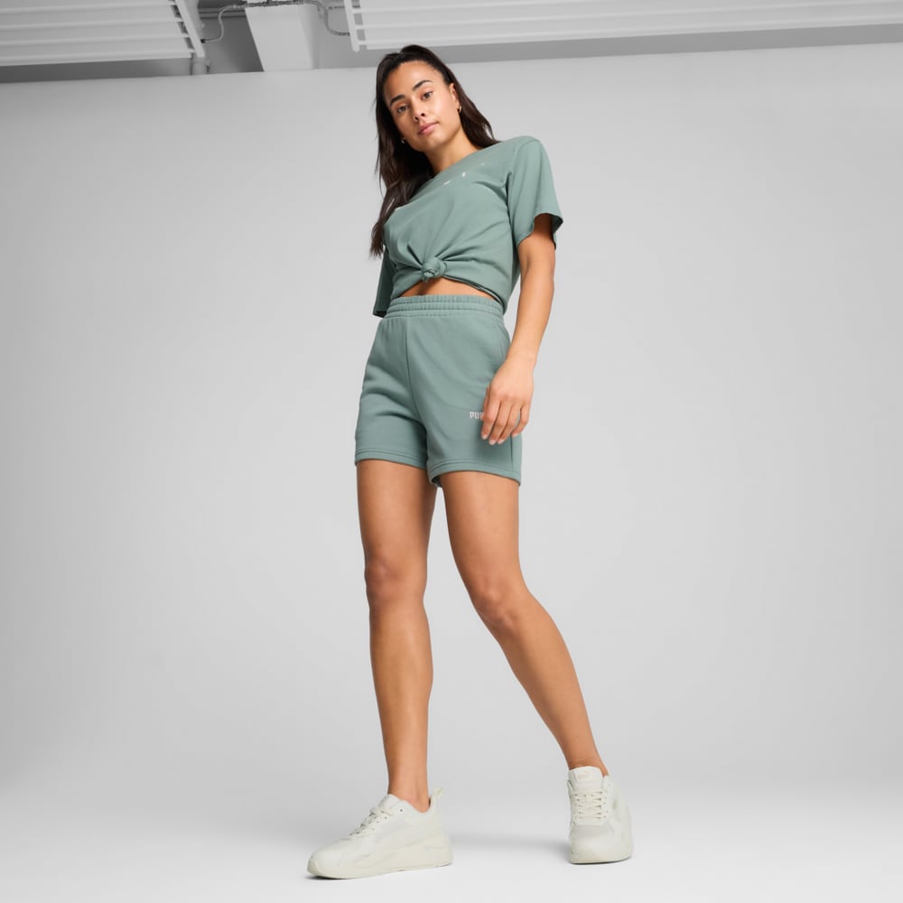 Image PUMA Shorts ESS Small No. 1 Logo 5'' High-Waist Feminino #2