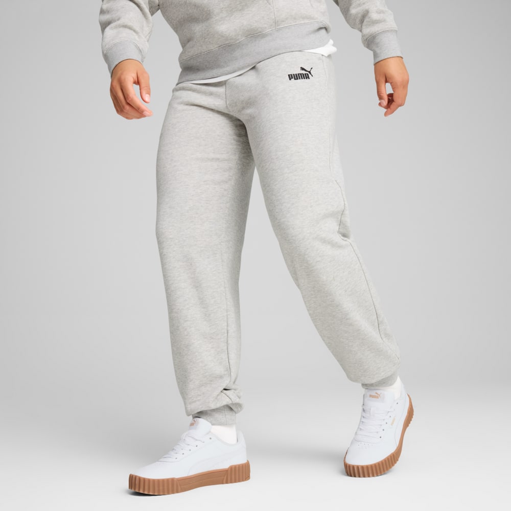 Зображення Puma Штани ESS Small No. 1 Logo Comfort High-Waist Sweatpants Women #1: light gray heather