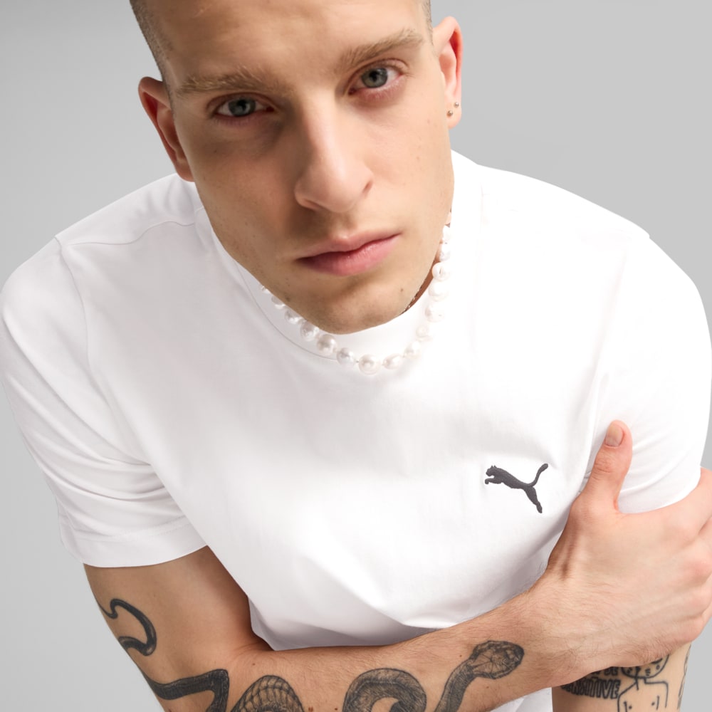 Изображение Puma Футболка Essentials Small Logo Tee Men #2: Puma White