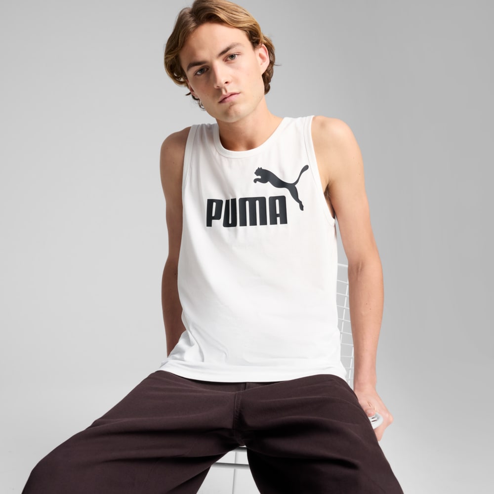 Зображення Puma Майка Essentials No. 1 Logo Tank Men #1: Puma White