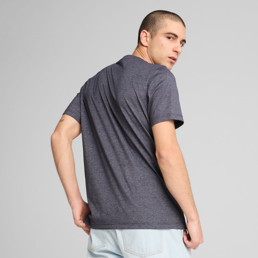 Изображение Puma Футболка Essentials No. 1 Logo Heather Tee Men #2: new navy
