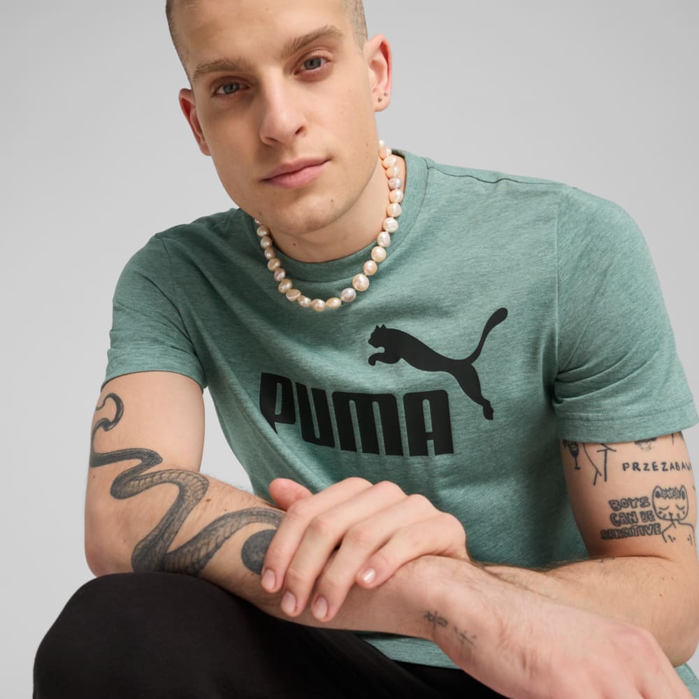 Зображення Puma Футболка Essentials No. 1 Logo Heather Tee Men #2: Green Moon
