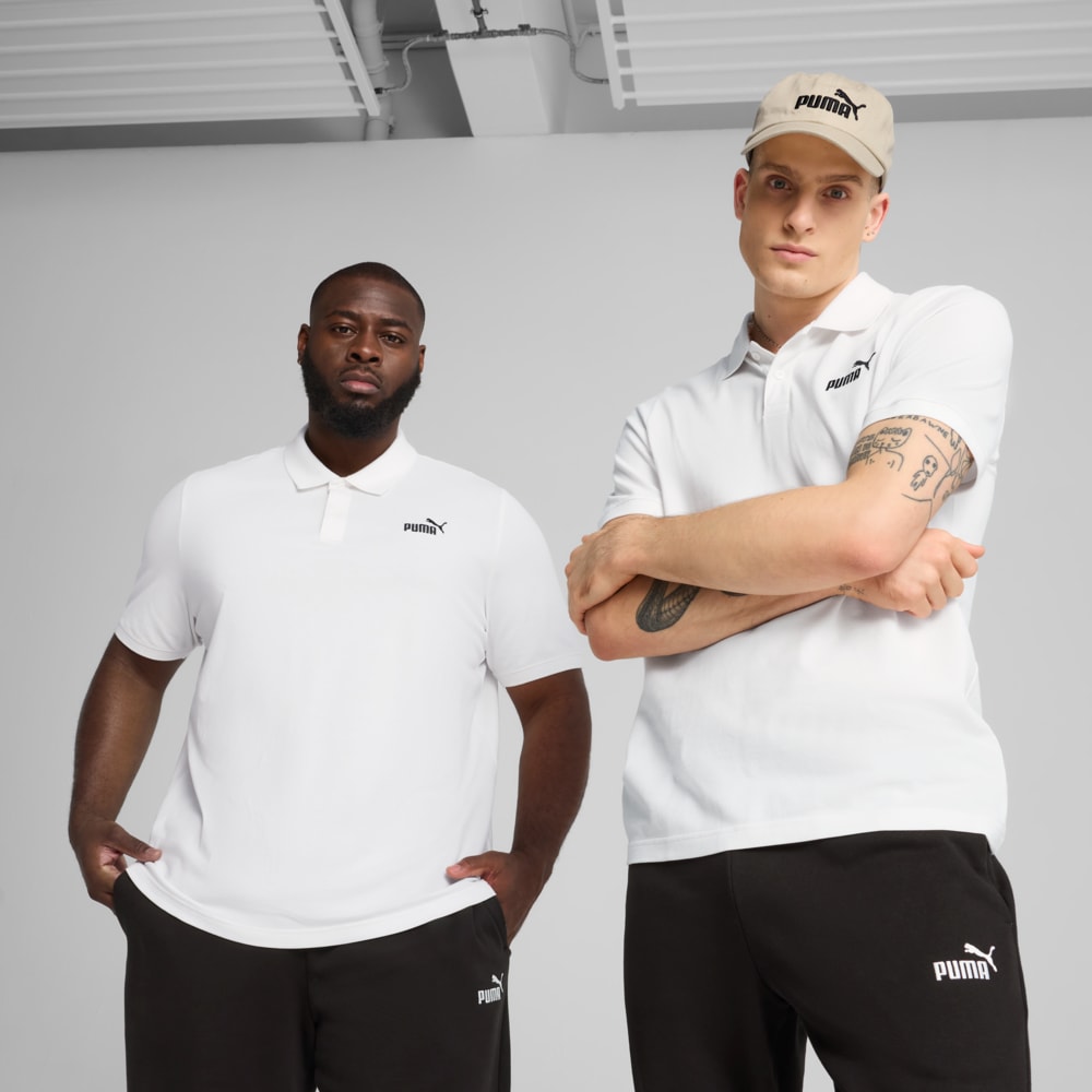 Зображення Puma Поло Essentials No. 1 Logo Pique Polo Men #1: Puma White