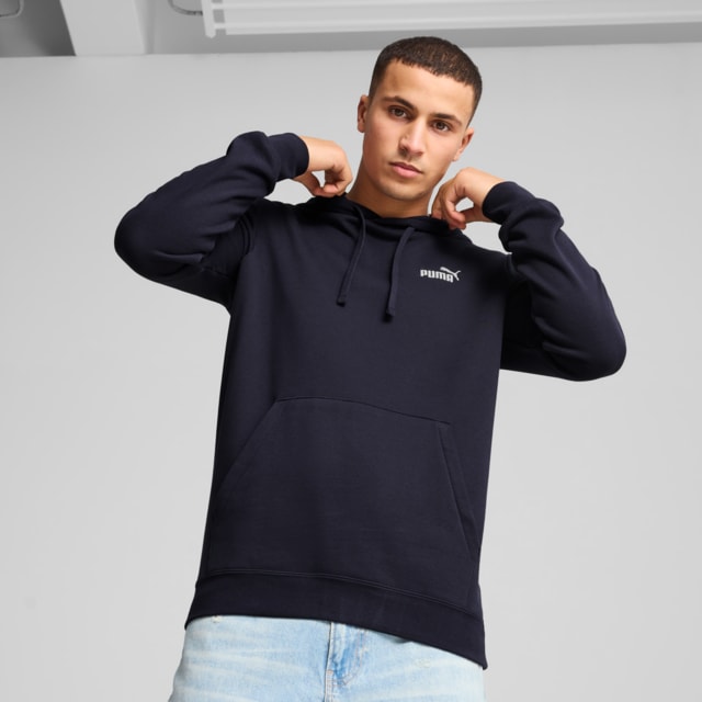 Image PUMA Moletom com Capuz Essentials Small No. 1 Logo Masculino