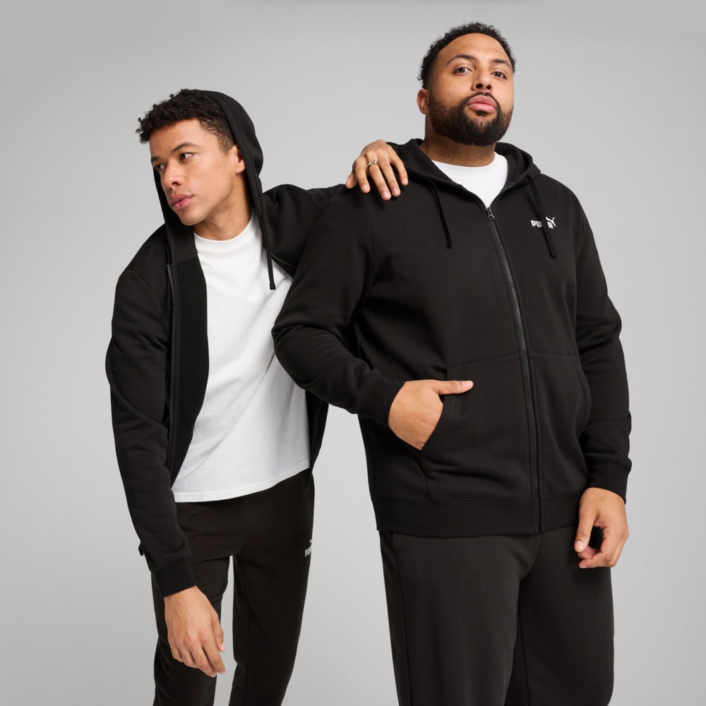 Изображение Puma Кофта Essentials No. 1 Logo Full-Zip Hoodie Men #1: Puma Black