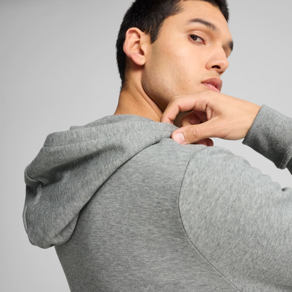 Изображение Puma Кофта Essentials No. 1 Logo Full-Zip Hoodie Men #2: Medium Gray Heather