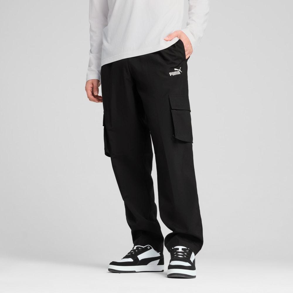 Зображення Puma Штани Essentials No. 1 Logo Woven Cargo Pants Men #1: Puma Black