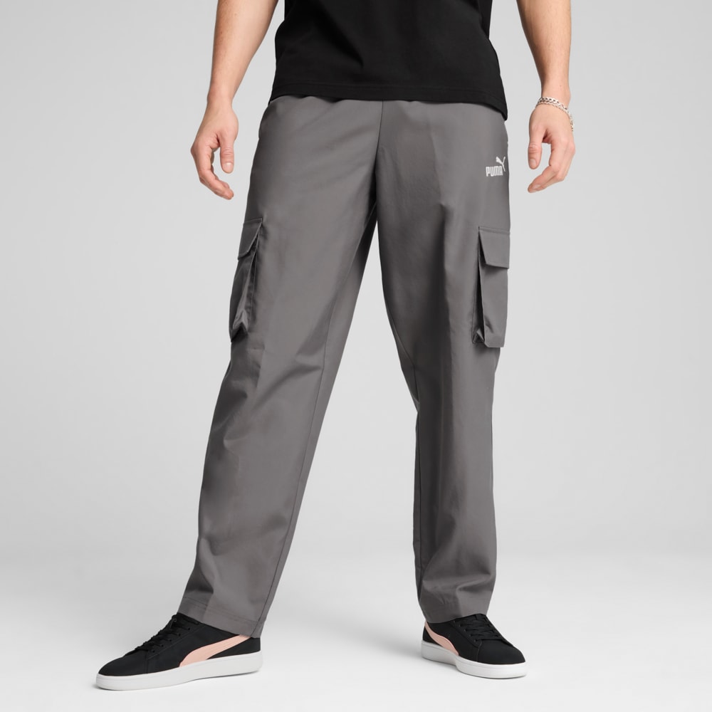 Зображення Puma Штани Essentials No. 1 Logo Woven Cargo Pants Men #1: Cast Iron