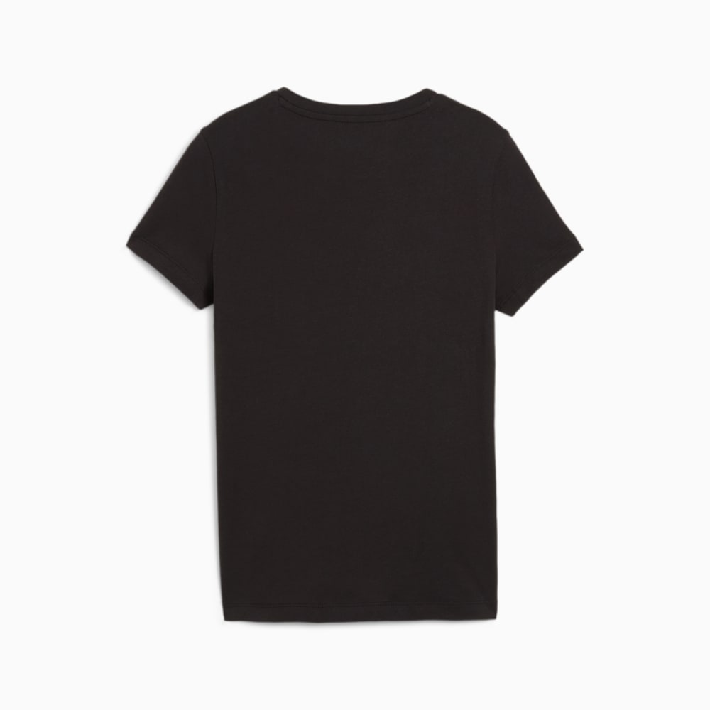 Зображення Puma Дитяча футболка ESS+ SCRIPT Metallic Tee Youth #2: Puma Black-Gold foil