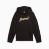 Изображение Puma Детское худи ESS+ SCRIPT Hoodie Youth #4: Puma Black-Gold foil