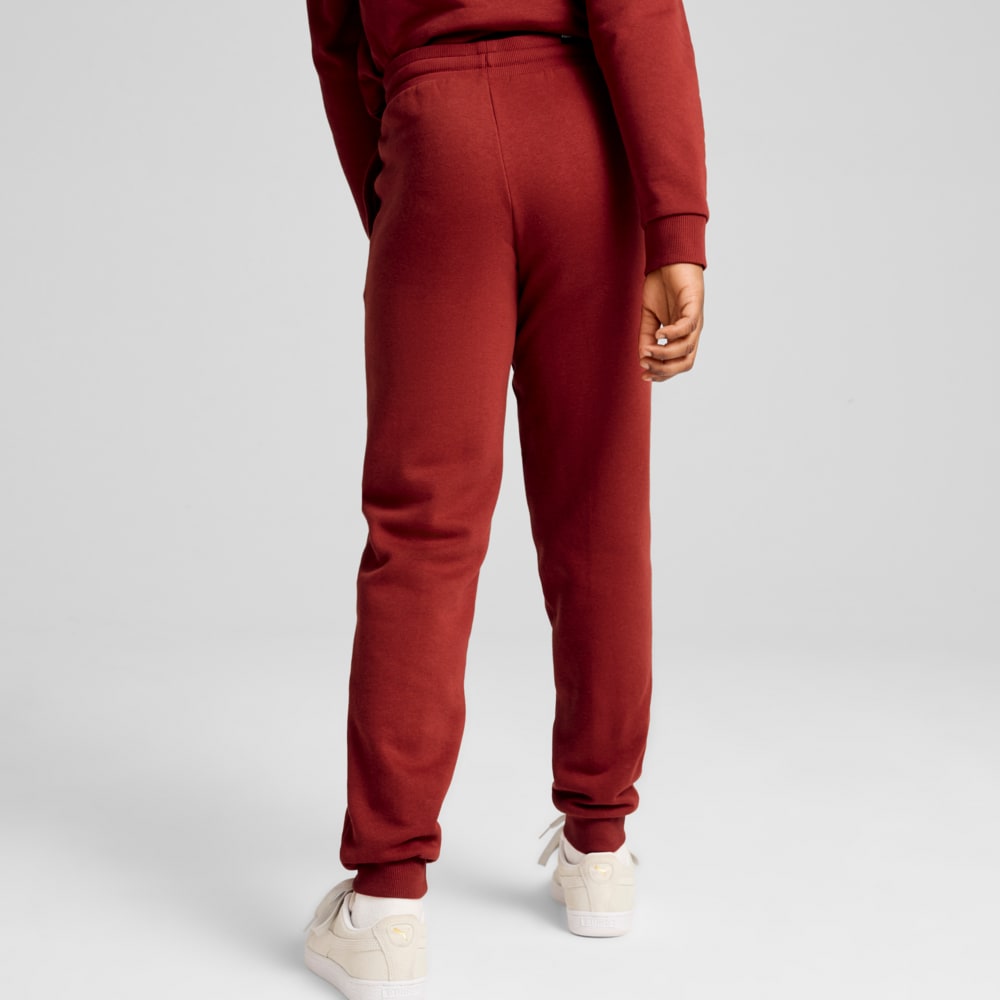Изображение Puma Детские брюки ESS+ SCRIPT Pants Youth #2: Intense Red-gold foil