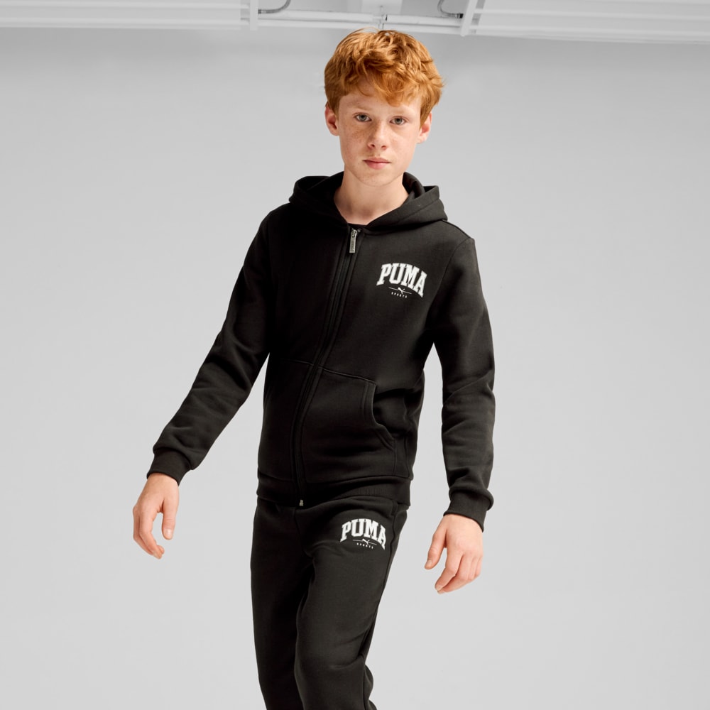 Grey puma tracksuit junior discount