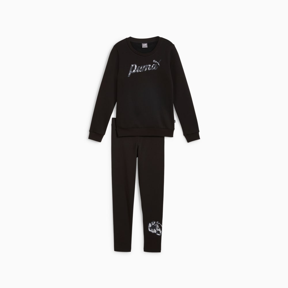 Зображення Puma Дитячий спортивний костюм CLASS ACT Crew & Legging Set Youth #1: Puma Black