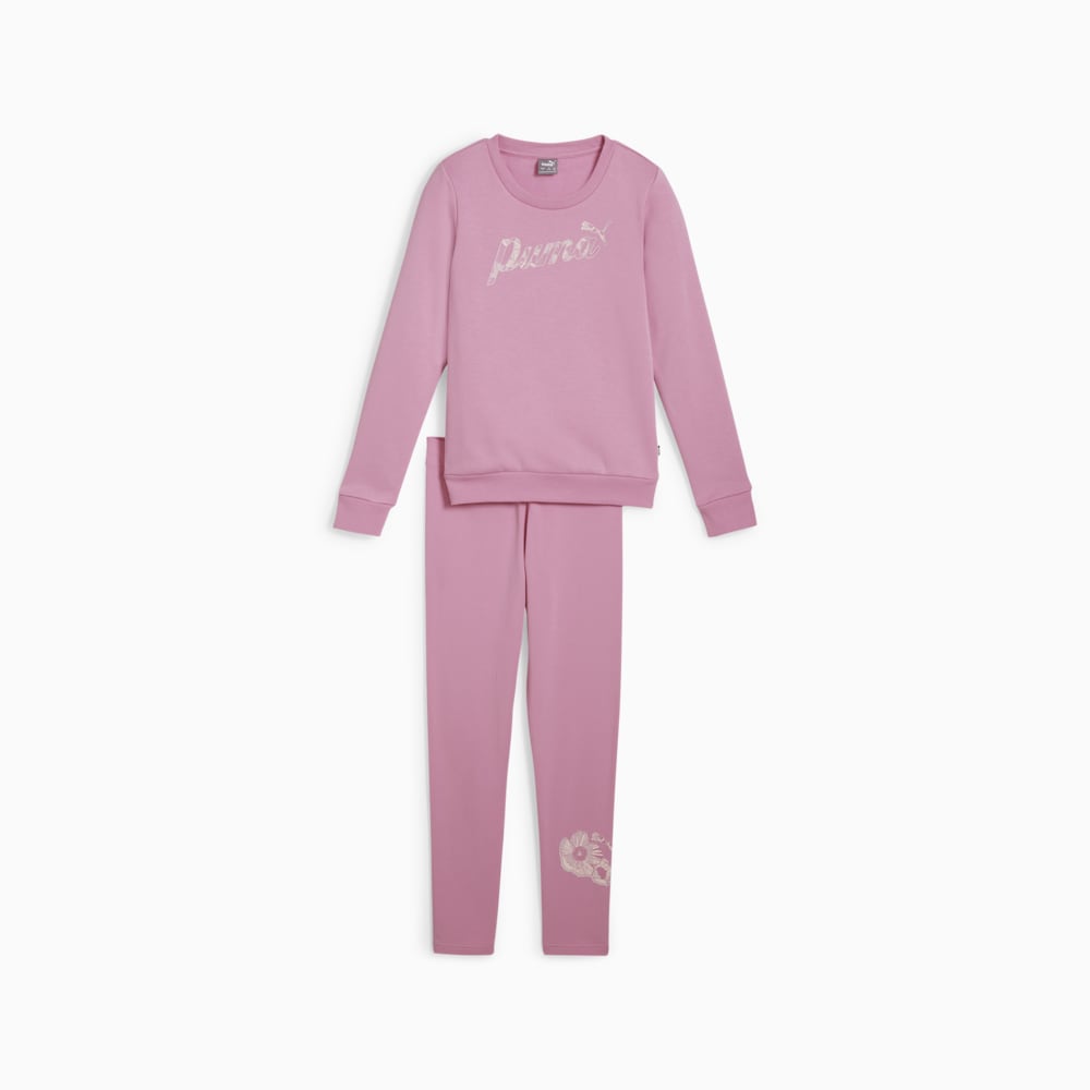 Зображення Puma Дитячий спортивний костюм CLASS ACT Crew & Legging Set Youth #1: Mauved Out