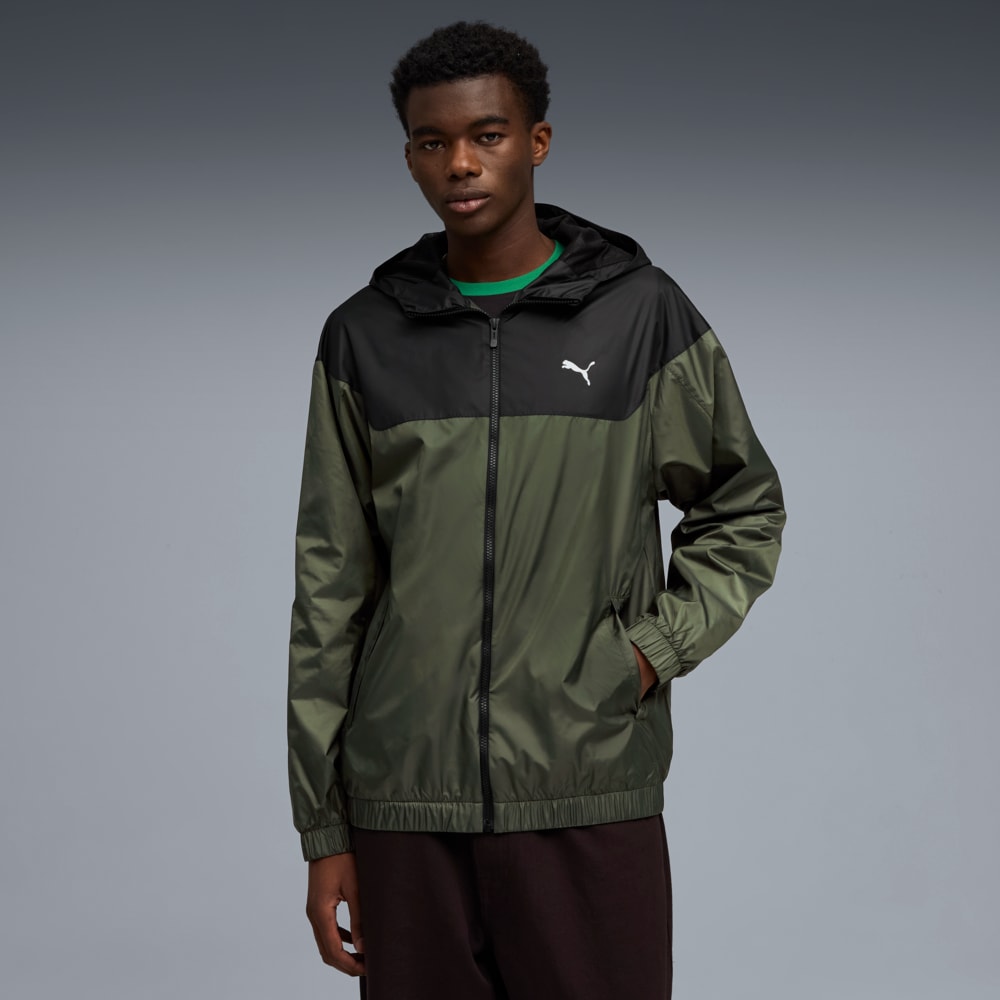 Зображення Puma Вітрівка Essentials Relaxed Windbreaker Men #1: Dark Olive