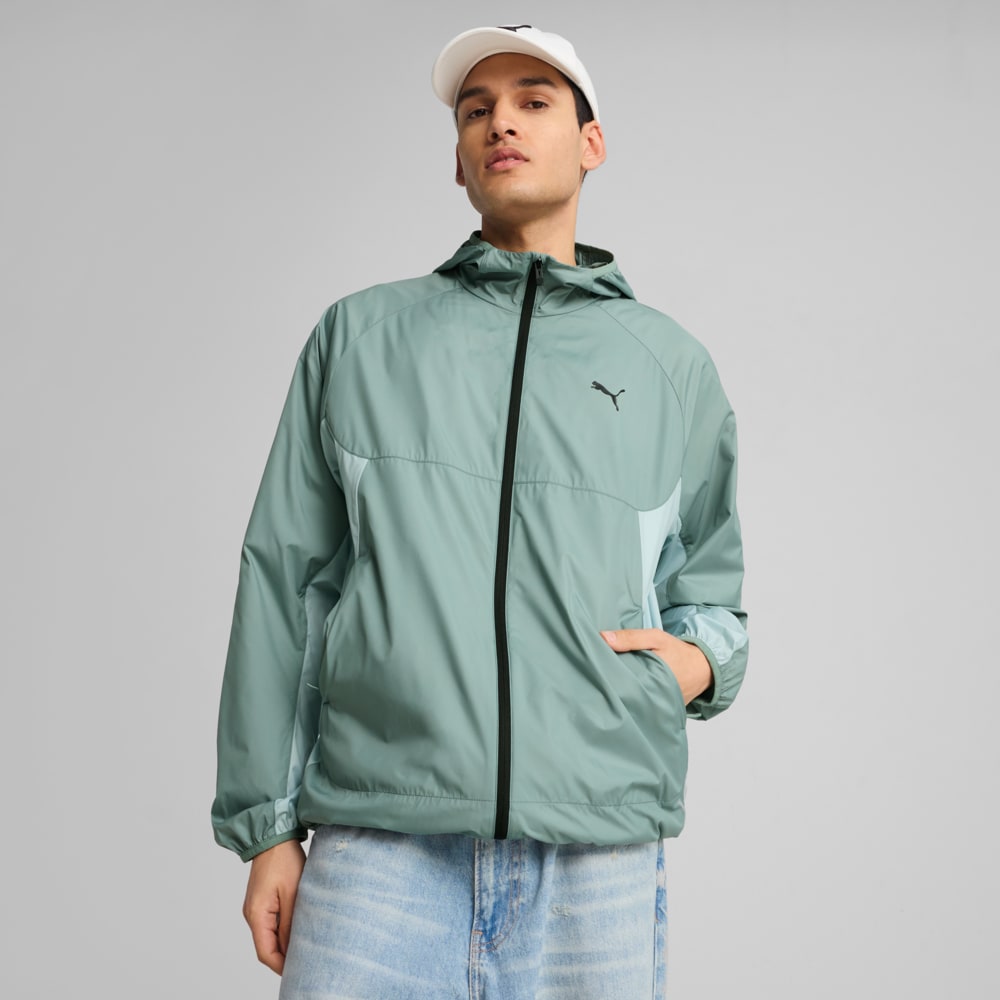 Изображение Puma Ветровка Packlite Windbreaker Men #1: Green Moon
