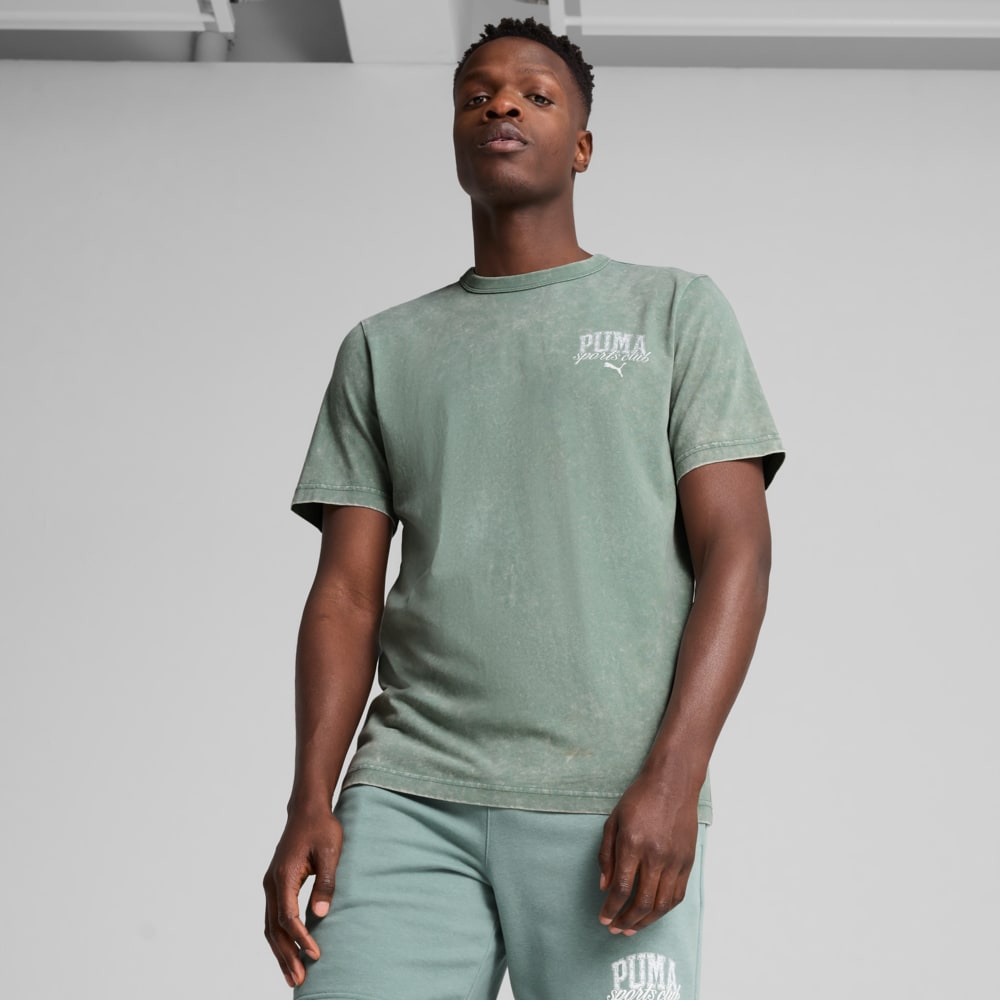 Изображение Puma Футболка PUMA Class Washed Tee Men #1: Green Moon