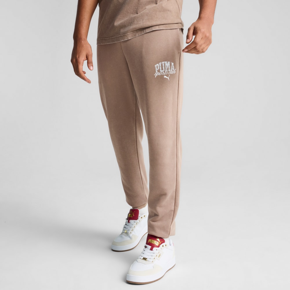 Зображення Puma Штани PUMA Class Washed Sweatpants Men #1: Totally Taupe