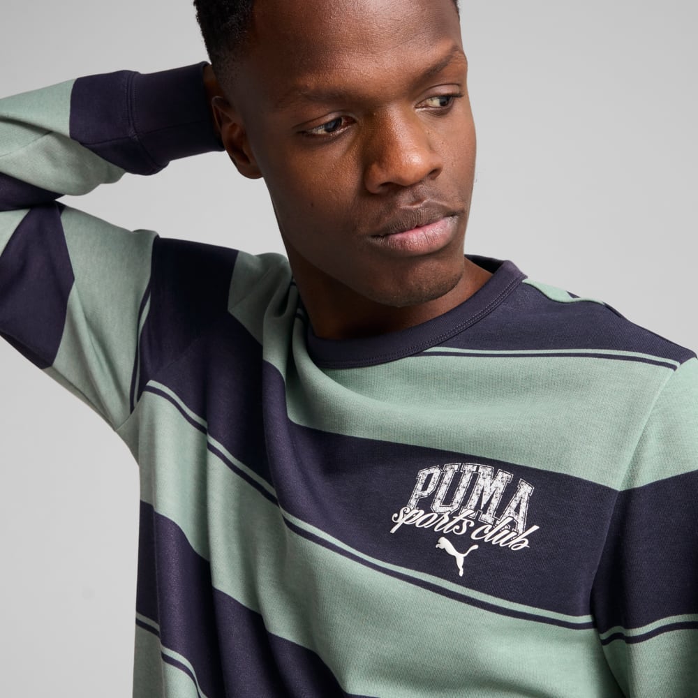 Зображення Puma Світшот PUMA Class Striped Crew Men #2: Green Moon