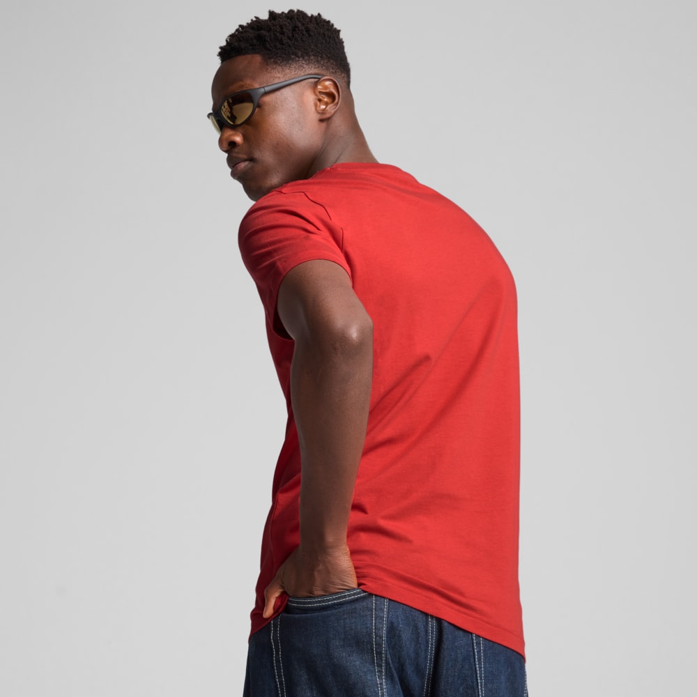 Изображение Puma Футболка Essentials Logo Lab Tee Men #2: Red Fire