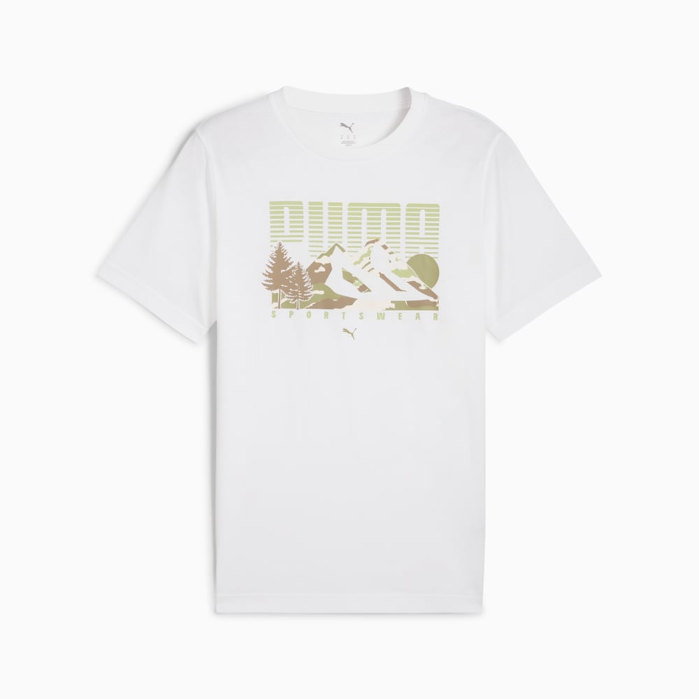 Зображення Puma Футболка Graphics Mountain Tee Men #1: Puma White